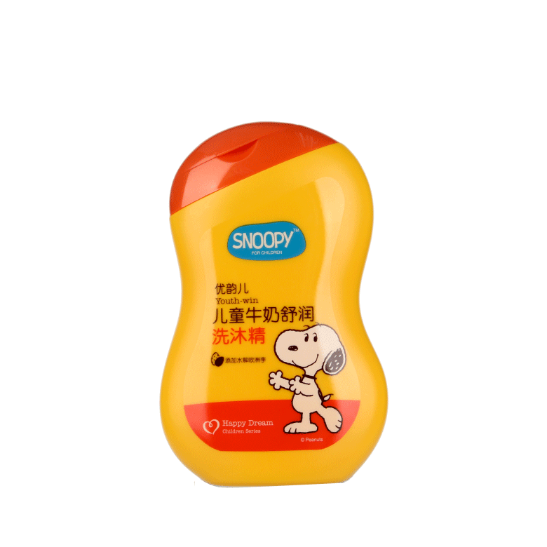 SNOOPY兒童牛奶舒潤(rùn)洗沐精正面